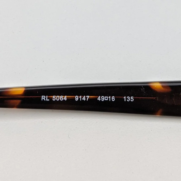 🕶️Made in Italy! Ralph Lauren RL5064 Eyeglasses 49/16 135 /KAB826🕶️ - Picture 3 of 9